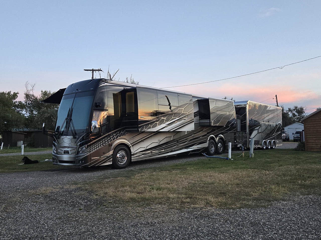 The RV sites at Grandview Campground & RV Park are big rig friendly The RV sites at Grandview Campground & RV Park are big rig friendly