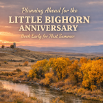 Autumn landscape near Little Bighorn Battlefield in Montana