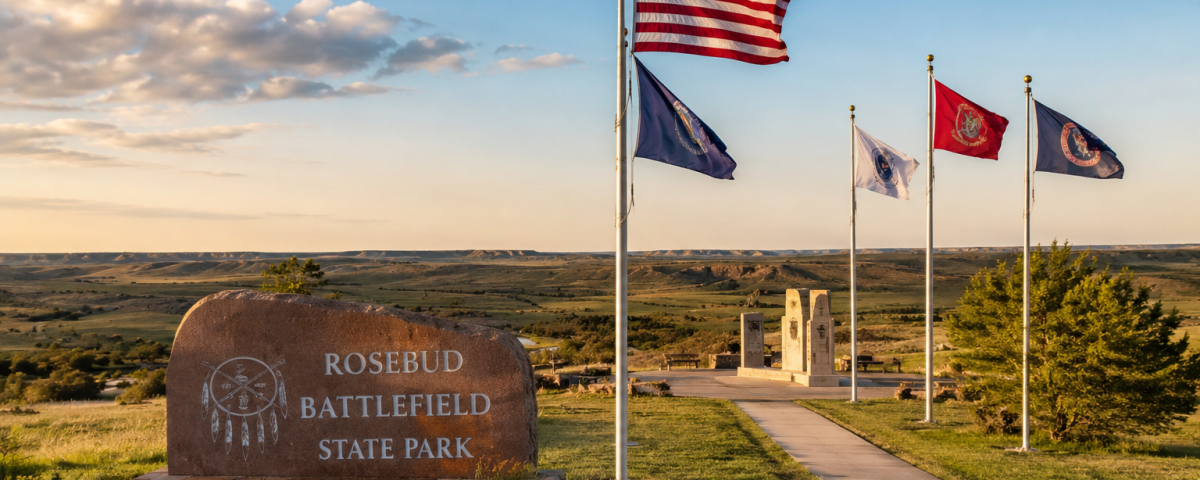 Visitors exploring the prairie landscape near Little Bighorn Battlefield during commemorative events in Montana